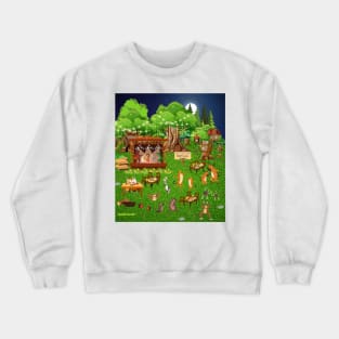 Party in the forest Crewneck Sweatshirt